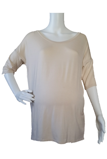 Dolman Sleeve Boat-neck Tee