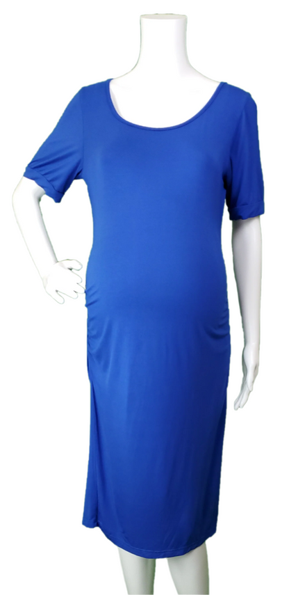 Royal Blue Short Sleeve Knit Dress