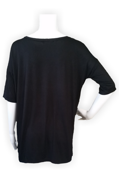 Dolman Sleeve Boat-neck Tee